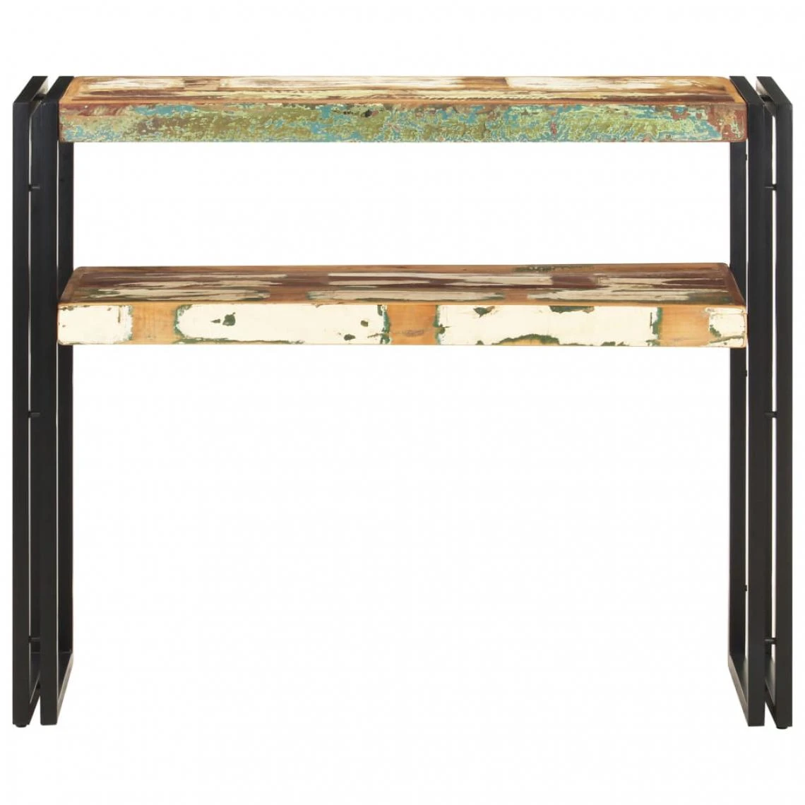 VidaXL Table Console 90x30x75 Cm Bois De Récupération Massif 4 VidaXL Table Console 90x30x75 Cm Bois De Récupération Massif – Image 2