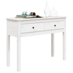 VidaXL Table Console Blanc 100x35x75 Cm Bois Massif De Pin -Vente-unique shop vidaxl table console blanc 100x35x75 cm bois massif de pin 14120330 39351170 1140x1140