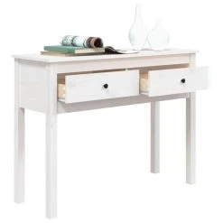 VidaXL Table Console Blanc 100x35x75 Cm Bois Massif De Pin -Vente-unique shop vidaxl table console blanc 100x35x75 cm bois massif de pin 14120330 39351172 1140x1140