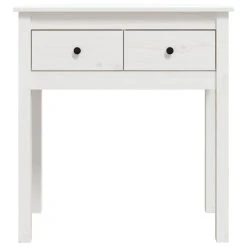 VidaXL Table Console Blanc 70x35x75 Cm Bois Massif De Pin -Vente-unique shop vidaxl table console blanc 70x35x75 cm bois massif de pin 14120350 39351268 1140x1140