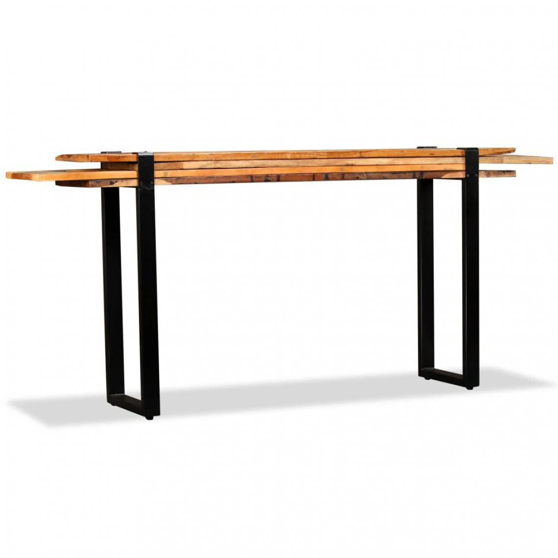 VidaXL Table Console Bois De Récupération Massif Réglable 4 VidaXL Table Console Bois De Récupération Massif Réglable – Image 2