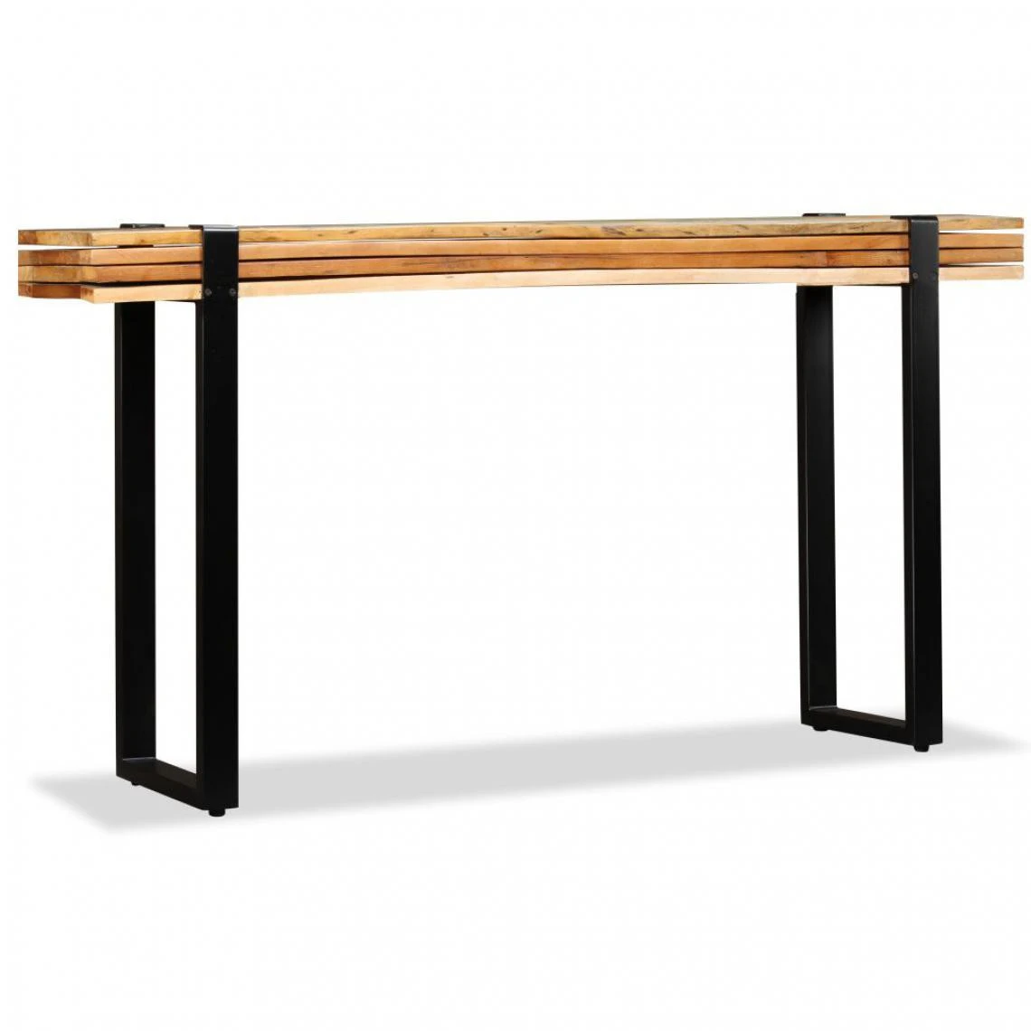 VidaXL Table Console Bois De Récupération Massif Réglable 5 VidaXL Table Console Bois De Récupération Massif Réglable – Image 3
