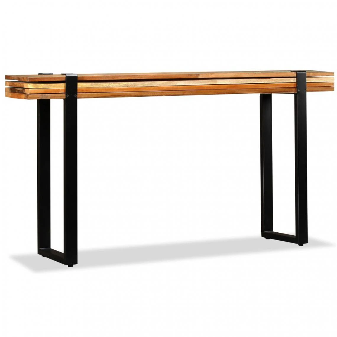 VidaXL Table Console Bois De Récupération Massif Réglable 6 VidaXL Table Console Bois De Récupération Massif Réglable – Image 4