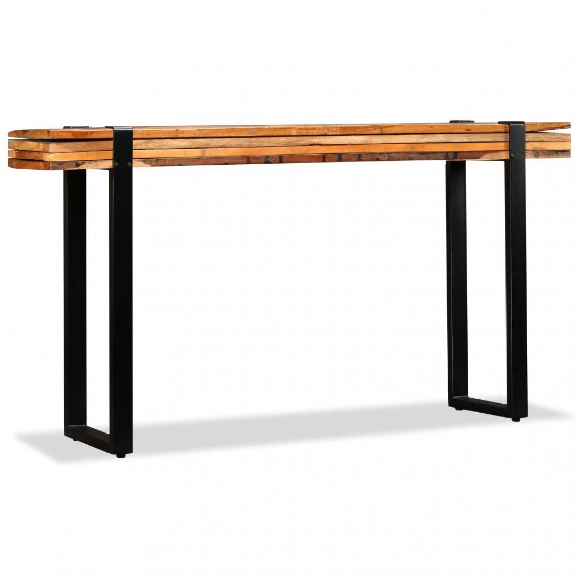 VidaXL Table Console Bois De Récupération Massif Réglable 7 VidaXL Table Console Bois De Récupération Massif Réglable – Image 5