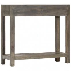 VidaXL Table Console Gris 86 X 30 X 76 Cm Bois De Manguier Massif 10 VidaXL Table Console Gris 86 X 30 X 76 Cm Bois De Manguier Massif -Vente-unique shop vidaxl table console gris 86 x 30 x 76 cm bois de manguier massif 7970891 20196103 1140x1140