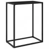 VidaXL Table Console Noir 60x35x75 Cm Verre Trempé -Vente-unique shop vidaxl table console noir 60x35x75 cm verre trempe 10605148 27587266 1140x1140