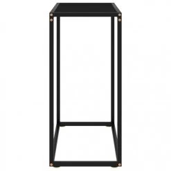 VidaXL Table Console Noir 60x35x75 Cm Verre Trempé 9 VidaXL Table Console Noir 60x35x75 Cm Verre Trempé -Vente-unique shop vidaxl table console noir 60x35x75 cm verre trempe 10605148 27587270 1140x1140