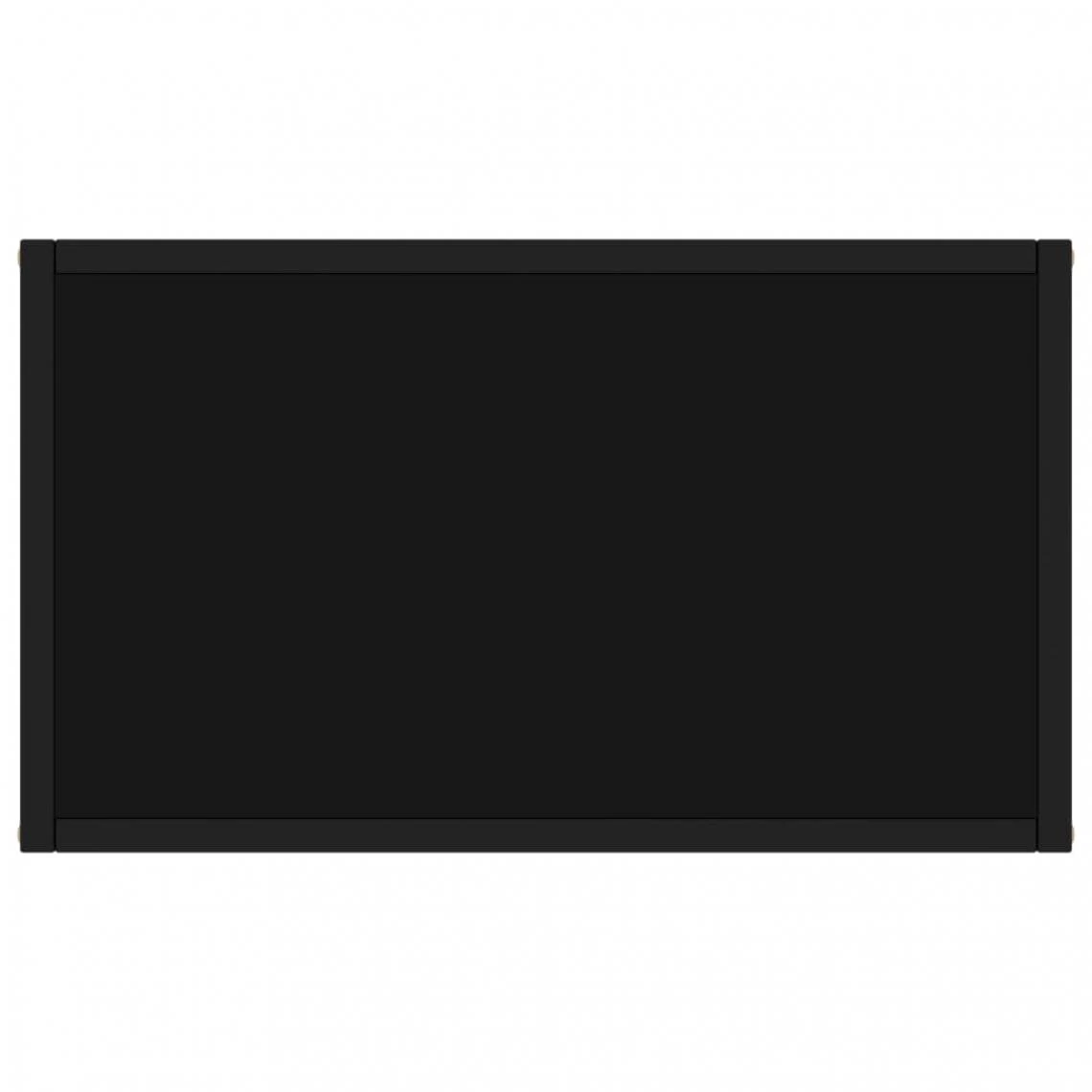 VidaXL Table Console Noir 60x35x75 Cm Verre Trempé 6 VidaXL Table Console Noir 60x35x75 Cm Verre Trempé – Image 4