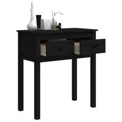 VidaXL Table Console Noir 70x35x75 Cm Bois Massif De Pin -Vente-unique shop vidaxl table console noir 70x35x75 cm bois massif de pin 14119866 39348932 1140x1140