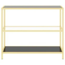 VidaXL Table Console Noir Et Transparent 100x36x90 Cm Verre Trempé -Vente-unique shop vidaxl table console noir et transparent 100x36x90 cm verre trempe 13387230 36607884 1140x1140