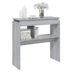 VidaXL Table Console Sonoma Gris 80x30x80 Cm Bois D'ingénierie 11 VidaXL Table Console Sonoma Gris 80x30x80 Cm Bois D'ingénierie -Vente-unique shop vidaxl table console sonoma gris 80x30x80 cm bois dingenierie 13589300 37295234 1140x1140