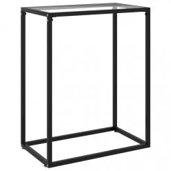 VidaXL Table Console Transparent 60x35x75 Cm Verre Trempé