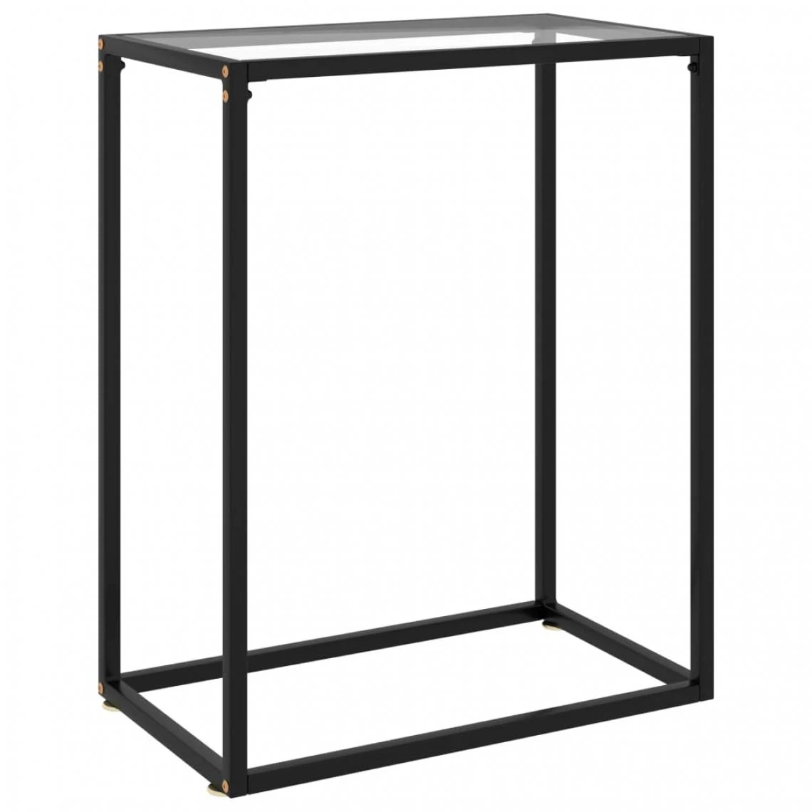 VidaXL Table Console Transparent 60x35x75 Cm Verre Trempé 3 VidaXL Table Console Transparent 60x35x75 Cm Verre Trempé