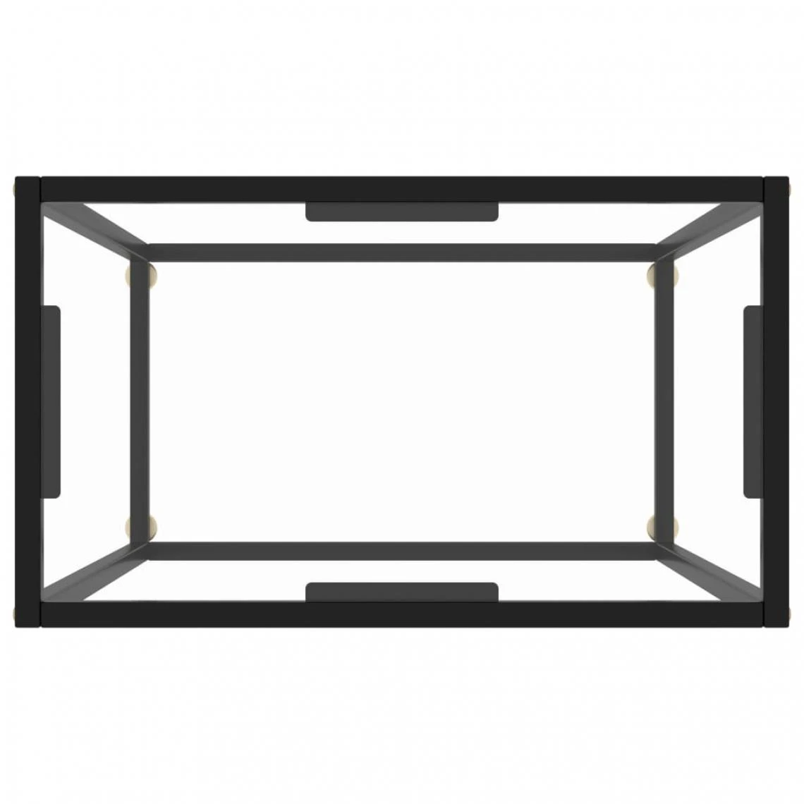 VidaXL Table Console Transparent 60x35x75 Cm Verre Trempé 6 VidaXL Table Console Transparent 60x35x75 Cm Verre Trempé – Image 4