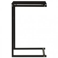 VidaXL Table D'appoint Noir 40x40x60 Cm Verre Trempé -Vente-unique shop vidaxl table dappoint noir 40x40x60 cm verre trempe 10604778 27585518 1140x1140