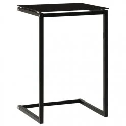 VidaXL Table D'appoint Noir 40x40x60 Cm Verre Trempé -Vente-unique shop vidaxl table dappoint noir 40x40x60 cm verre trempe 10604778 27585520 1140x1140