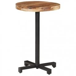 VidaXL Table De Bistro Ronde Ø50x75 Cm Bois D'acacia Massif