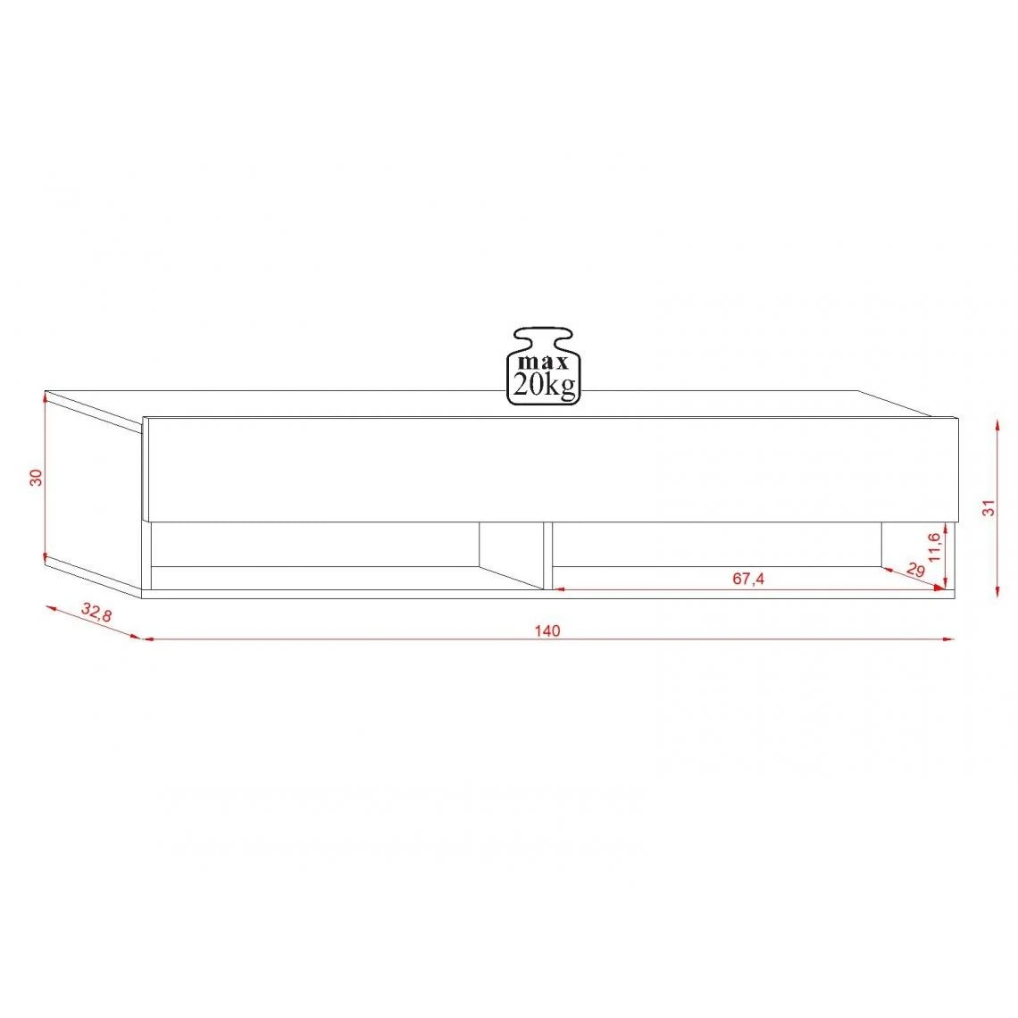VIVALDI Meuble TV - DERBY 2 - 140 Cm - Chêne Wotan - à L'esprit Natu... 6 VIVALDI Meuble TV - DERBY 2 - 140 Cm - Chêne Wotan - à L'esprit Natu... – Image 4