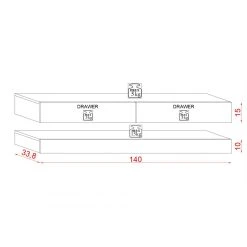 VIVALDI Meuble TV - FLY - 140 Cm - Noir/noir Brillant - Style Moderne -Vente-unique shop vivaldi meuble tv fly 140 cm noir mat noir brillant sans led style moderne 12113308 32133912 1140x1140