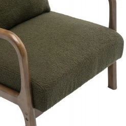 Moloo ZACK - Fauteuil Lounge Avec Coussin Bouclette Army Et Bois Teinté Noy... -Vente-unique shop zack fauteuil lounge avec coussin bouclette army et bois teinte noyer 13725032 37872440 1140x1140