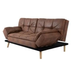 CSTORE ZORA - Banquette Convertible Clic-clac 3 Places - Simili Marron Et Pie... 9 CSTORE ZORA - Banquette Convertible Clic-clac 3 Places - Simili Marron Et Pie... -Vente-unique shop zora banquette convertible clic clac 3 places simili marron et pieds en bois l 188xp 88xh 88 cm 10708770 27881986 1140x1140